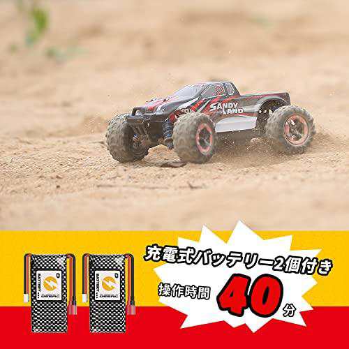 DEERC ラジコン ラジコンカー 電動RCカー オフロード 4WD 高速 40km/h