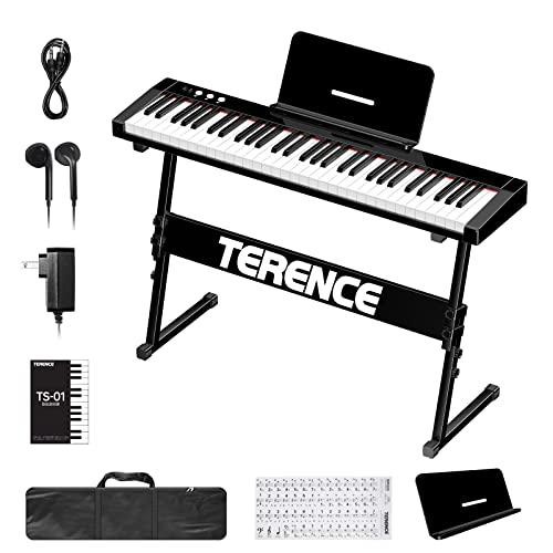 TERENCE 電子ピアノ 61鍵盤 初心者向け キーボード 4.1kg | www