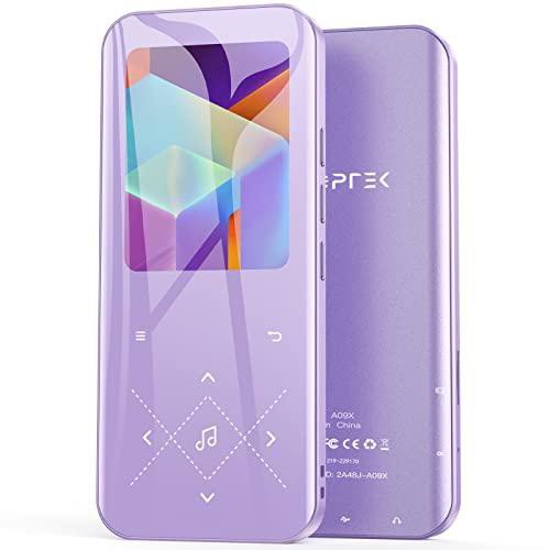 AGPTEK MP3プレーヤー Bluetooth 5.3 パープル 内蔵32GB HiFi 金属 ...