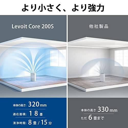 レボイト(Levoit)空気清浄機 Core 200S ホワイト 18畳 小型 卓上