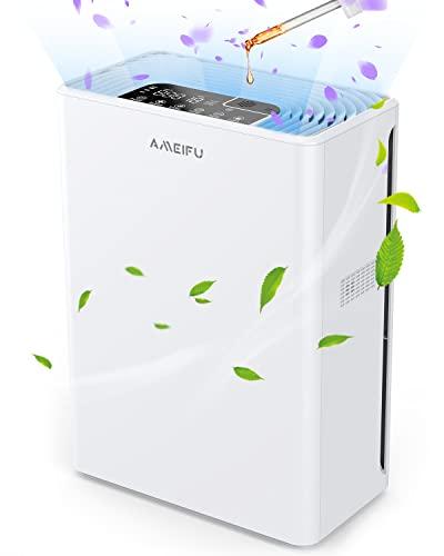 【50畳対応・5重濾過システム・除臭強力】AMEIFU空気清浄機 5重除菌 3段風量設定 消臭 除菌 PM2.5自動検知 脱臭 ホコリ 花粉対策 小型 集の通販は