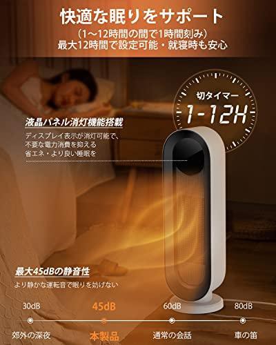 電気ファンヒーター【2023年モデル ECO恒温エコ運転＆温度調節】セラミックヒーター 省エネ 首振り LEDディスプレー 温度表示  ディスプレの通販はau PAY マーケット - AOITRADE au PAY マーケット店 | au PAY マーケット－通販サイト