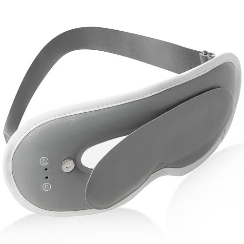 [新登場] ホットアイマスク 充電式 コードレス 加熱モード+振動モード+クール アイウォーマー サイズ調整可能 遮光 睡眠用アイマスク 分タイマー機能 敬老の日プレゼント 誕生日ギフト 父の日 母の日 旅行/出張 男女兼用 日本語説明書 (Grey)の通販は