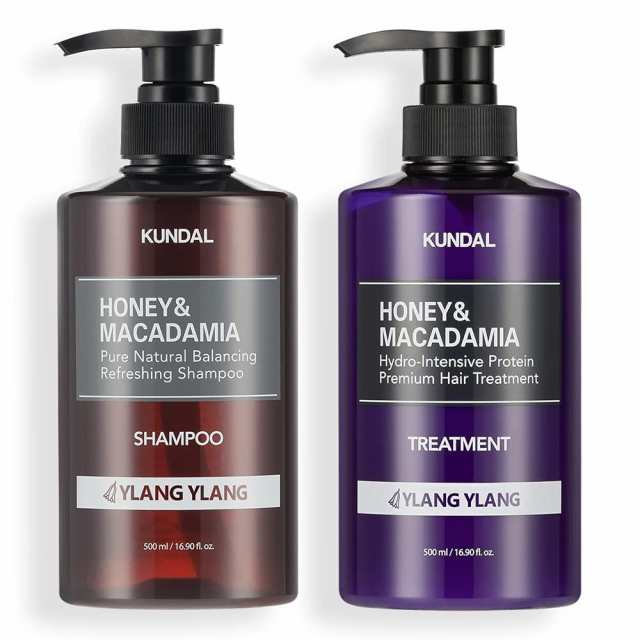 [KUNDAL]プレミアムヘアケアスペシャルセット・シャンプー＆トリートメント#イランイラン Premium Hair Care Special SET 500ml #Ylang Y