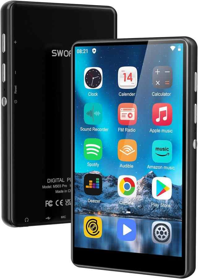 Android9.0 MP3プレーヤー 8コア 4インチ WIFI Bluetooth搭載 音楽プレーヤー 16GB ROM内蔵 64GB Micro SDカード付き MP4 プレーヤー 2000mAhバッテリー ストリーミング対応 ブラックの通販は