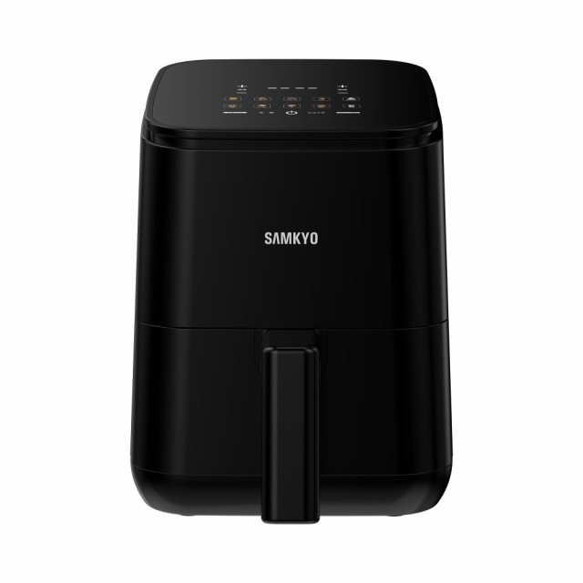 SAMKYO ノンフライヤー 2.2L 一人用 エアフライヤー コンパクト 一人暮らし タッチパネル 電気フライヤー 省エネ 油なし ノンフライヤー機 日本語レシピ付き F25 ブラックの通販は