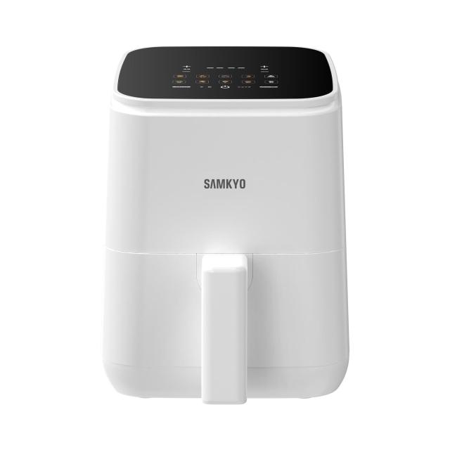 SAMKYO ノンフライヤー 2.2L 一人用 エアフライヤー コンパクト 一人暮らし タッチパネル 電気フライヤー 省エネ 油なし ノンフライヤー機 日本語レシピ付き F25 ホワイトの通販は