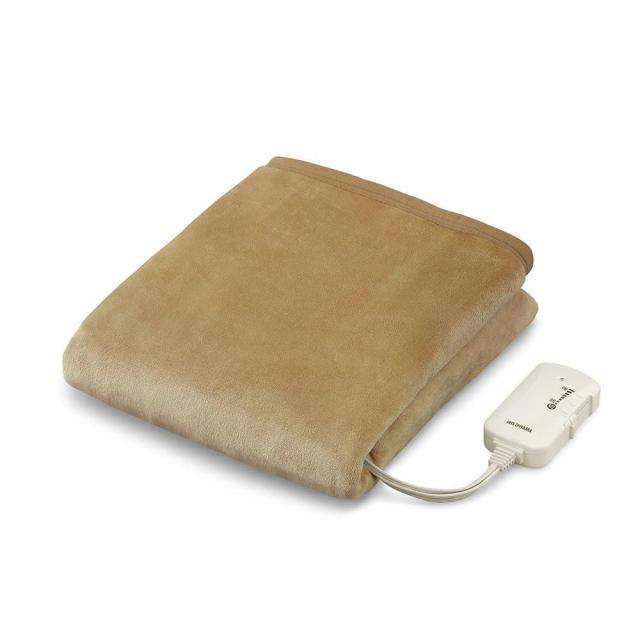 [IRIS OHYAMA] 電気毛布 EHB-FK1480B-LT ライトブラウン シングルの通販は 8,709円