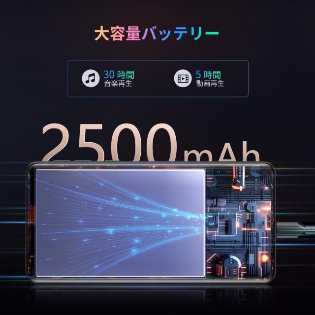 5.5in Android 13 MP3プレーヤー 16GB内蔵 128GBカード付き 合計144GB 自由にアプリを導入 Bluetooth WiFi搭載 1440Pフルタッチスクリーン 日本語キーボード対応 音楽検索 1TBまで拡張可能 Spotifの通販は