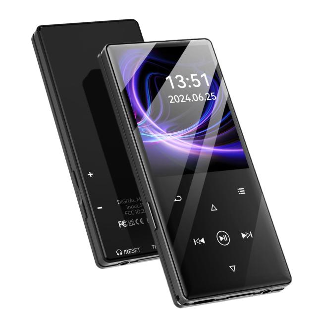 MP3プレーヤー 32GB 最大128GBまで拡張可能 SDカード対応 HIFI音質 スピーカー搭載 音楽プレーヤー Bluetooth5.0 mp3プレーヤー 2.4インチ大画面 光るタッチボタン 多機能デジタルオーディオプレーヤー ストップウォッチ の通販は 5,739円