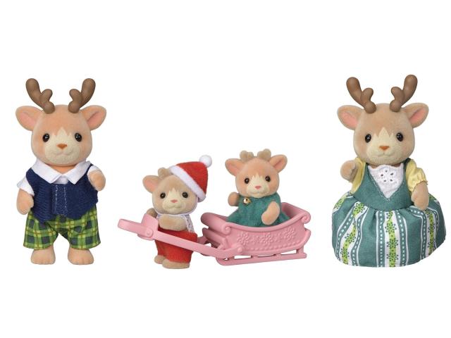 シルバニアファミリー 人形 【 トナカイファミリー 】 FS-44 STマーク認証 3歳以上 おもちゃ ドールハウス Sylvanian Families エポック社 EPOCHの通販は
