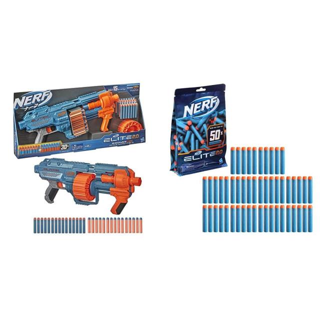 ハズブロ(HASBRO) ナーフ エリート2.0 ショックウェーブ RD-15 + 公式ダーツリフィル大容量セットの通販は 5,565円