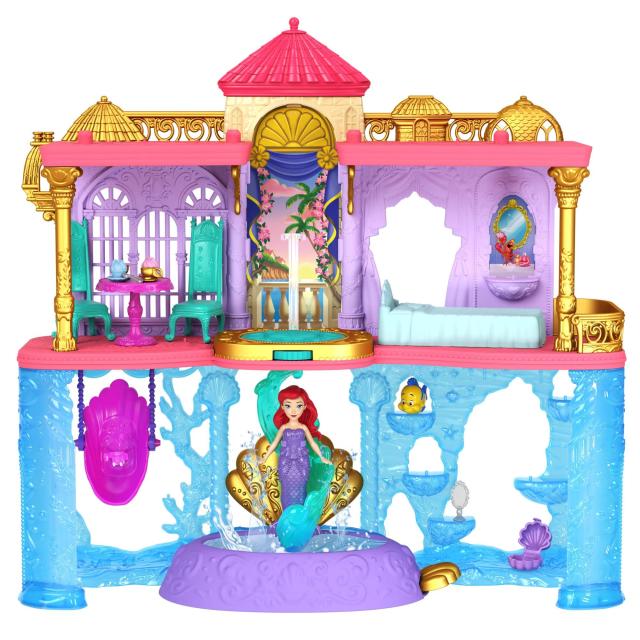 マテル(MATTEL) ディズニー(Disney)/ディズニープリンセス(Disney Princess) アリエルとデラックスおしろ(かさねるおしろシリーズ! ミニドール)【ディズニー100周年セレブレーション】【着せ替え人形・お城 】【ハウス、アクセの通販は 7,767円