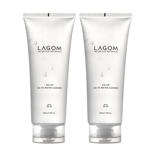 LAGOM (ラゴム) ジェルトゥウォータークレンザー 朝用洗顔料 洗顔ジェル マッサージ 保湿 うるおい 【みずみずしい洗いあがり】 [220mL×2本セット] 日本正規品の通販は 5,339円