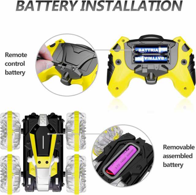 子供 5歳 6歳 7歳 8歳 9歳 10歳 男の子 RC車 ラジコンカー おもちゃ 2.4 GHz ラジコンボート 防水 RC モンスタートラックのスタントカー  4WD リモコンビークル 男の子 女の子 誕生日 プレゼント すべての地形 水 [並行輸入品] の通販はau PAY マーケット - AOIBOEKI  au