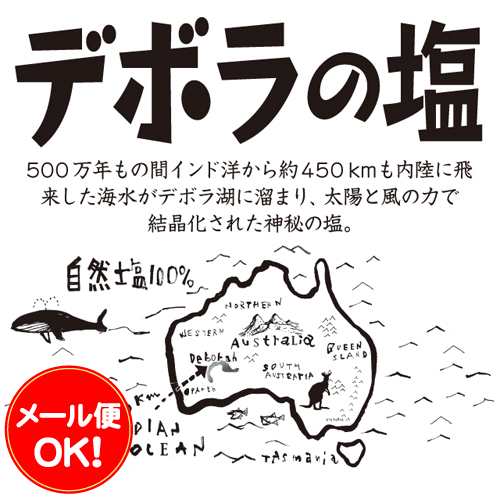 0 5ｻｲｽﾞ 食塩 デボラの塩 450ｇ メール便でお届けします 送料215円 2袋まで毎自然塩 500万年前の塩の結晶の通販はau Pay マーケット 心林風恵