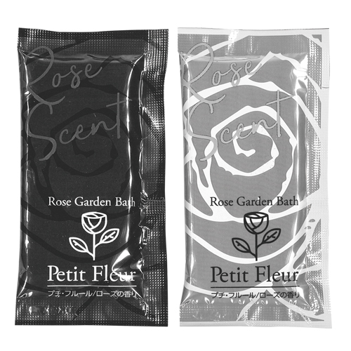 「あす着」業務用 プチフルール(Rose Garden Bath Petit Fleur) 20g×500個セット - 優しいバラの香りとうるおい成分配合。1回分のお試しサイズ。「ホテルアメニティ」「入浴剤」「パウチ」 あす着】業務用 プチフルール(Rose Garden Bath Petit Fleur) 20g×500