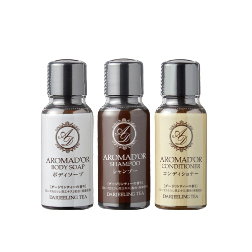 「あす着」AROMADOR(アロマドール) ミニボトル 30mL×240個 (シャンプー・コンディショナー・ボディソープから選択) - ダージリンの上質な香り。「ホテルアメニティ」「業務用」「ヘアケア&ボディソープ」 あす着】AROMADOR(アロマドール) ミニボトル 30mL×240個 (シャンプー