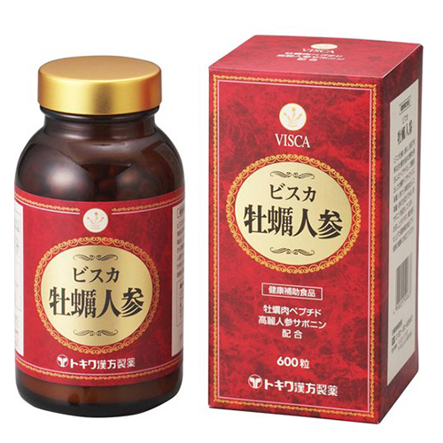 ビスカ(VISCA) 牡蠣人参 600粒 - お召し上がりやすい糖衣錠に仕上げた健康補助食品【牡蠣肉ペプチドエキス配合】【送料無料】_1