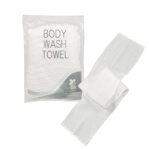 【あす着】【ホテルアメニティ】【浴用タオル】個包装 伸縮 ボディウォッシュタオル(BODY WASH TOWEL) NS-003 x600個セット 【送料無料】_1