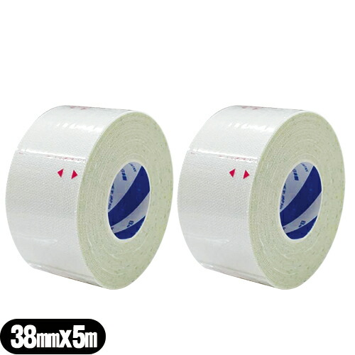 【即日発送(土日祝除)】【メール便(定形外)】【粘着性布伸縮包帯】ニチバン(NICHIBAN) スキナゲート ガチット(SKINERGATE GACHITT) ホワイト 38mmx5m x 2巻セット 【送料無料】