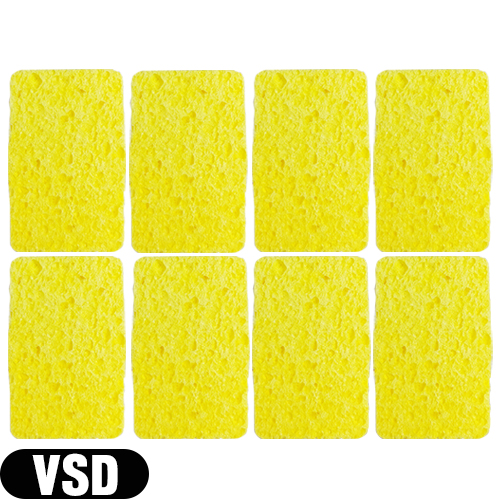 【あす着】【ネコポス】【干渉・吸引・低周波用スポンジ】平型スポンジ(湿性導子用) VSD(S-D) スポンジ (75×47×15mm) x8枚セット - 優れた吸水性と優しい肌触りの、植物性セルローススポンジを使用しています。【送料無料】