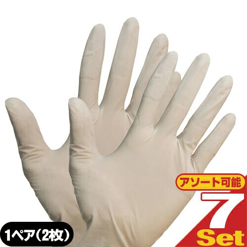 ラテックスゴム手袋(LATEX GLOVE) ホワイト Mサイズ 両手用1ペア(1組2