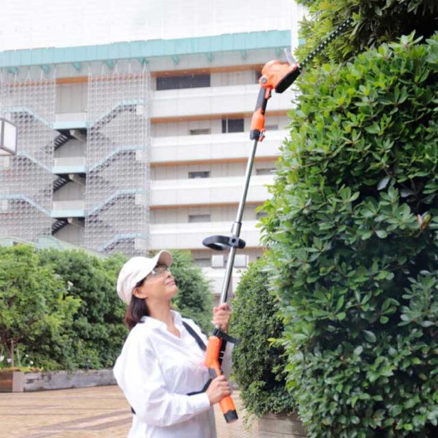ファミラ 充電式コードレス生垣 草刈りバリカン 9点セット 充電式 生垣 バリカン 草刈機 草刈り機 生垣バリカン 充電式 草刈り 道具 立っ た まま ヘッジトリマー