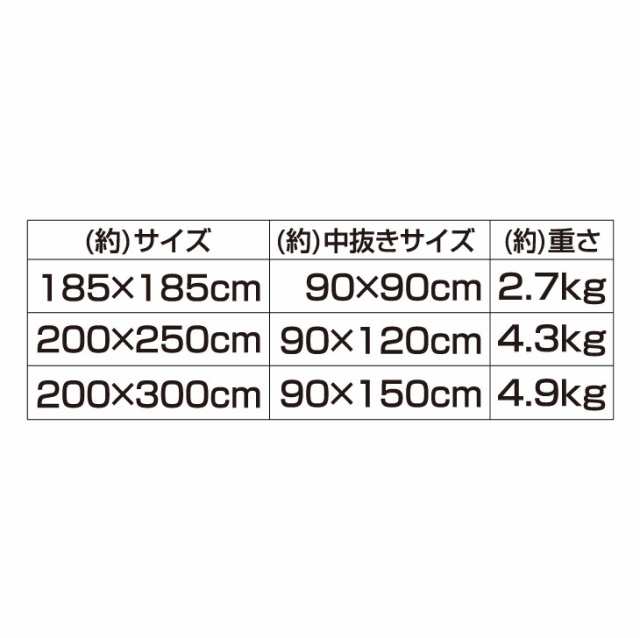 洗えるカービンク加工堀こたつ用カーペット Hシャーマン 200×250cm 堀こたつ用敷布団 掘りごたつ 敷き布団