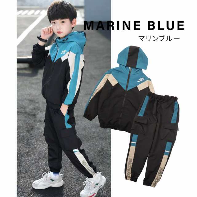 キッズ 子供服 アウター 男の子 ナイロンジャケット セットアップ 古着