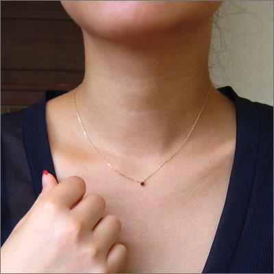 ルビー ネックレス 一粒 18k レディース 宝石 1粒 首飾り ペンダント ルビーネックレス 7月 誕生石 18金 K18 プレゼント 送料無料の通販はau Pay マーケット Rapa ラパ