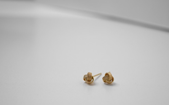 ピアス 18K スタッドピアス レディース 18金ピアス 地金
