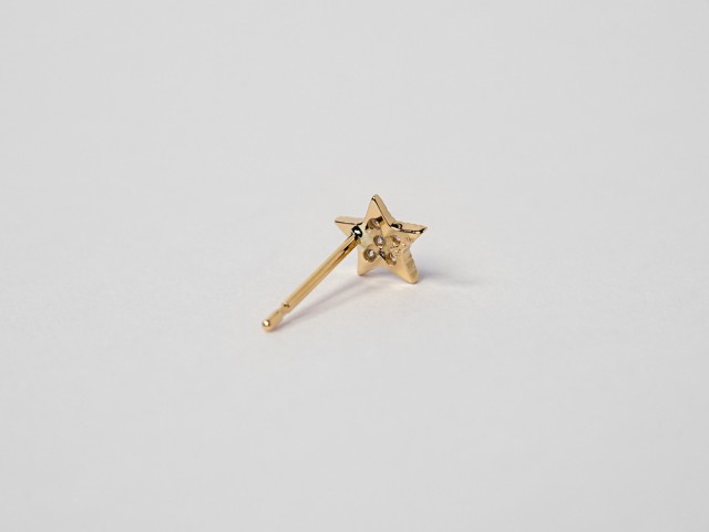 ピアス 18K ダイヤモンド ダイヤピアス 星 スター スタッドピアス