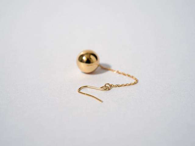 18金 アメリカンピアス k18 18k ゴールド チェーン すかっ ピアス 
