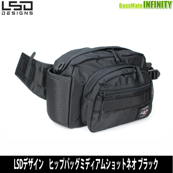 ●LSDデザイン　ヒップバッグミディアムショットネオ ブラック