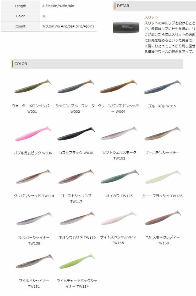 Osp Dolive Shad ドライブシャッド 4インチ メール便配送可 Pt10 の通販はau Pay マーケット バスメイトインフィニティ