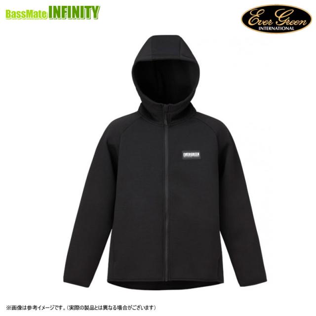 ●エバーグリーン EVERGREEN　EGライトウォームフルジップパーカー (ブラック) 【bkin】