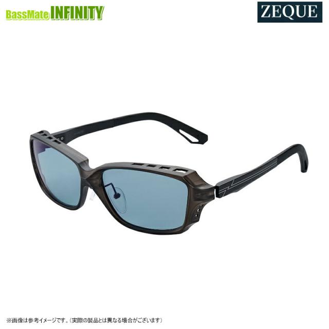 ●ゼクー Zeque　シェイド F-2243 スモーク/マットブラック(マスターブルー)