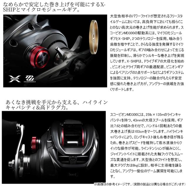 ●シマノ　24 スコーピオン MD 301XGLH LEFT（047175）（左ハンドル）_2