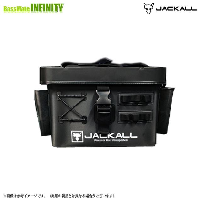 ジャッカル　タックルコンテナR ブラック Mサイズ (ロッドホルダーあり)