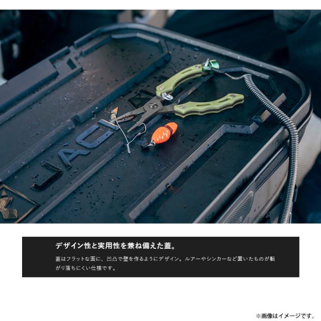 ジャッカル　タックルコンテナR ブラック Mサイズ (ロッドホルダーあり)_3