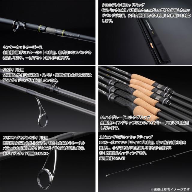 ●【送料無料】ジャッカル　リボルテージ ツーピースモデル RVII-C69L＋BF/2 ベイトキャスティングモデルの通販は