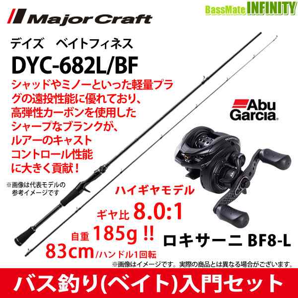 バス釣り ベイト 入門セット メジャークラフト デイズ Dyc 6l Bf ベイトフィネス 2ピース Abu ロキサーニ Bf8 L 左ハンドル の通販はau Pay マーケット バスメイトインフィニティ