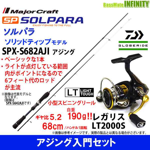 アジング入門セット メジャークラフト ソルパラ Spx S6aji アジング ダイワ 18 レガリス Lt00sの通販はau Pay マーケット バスメイトインフィニティ