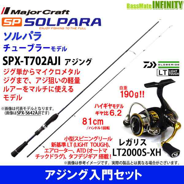 アジング入門セット メジャークラフト ソルパラ Spx T702aji アジング ダイワ 18 レガリス Lt00s Xhの通販はau Pay マーケット バスメイトインフィニティ