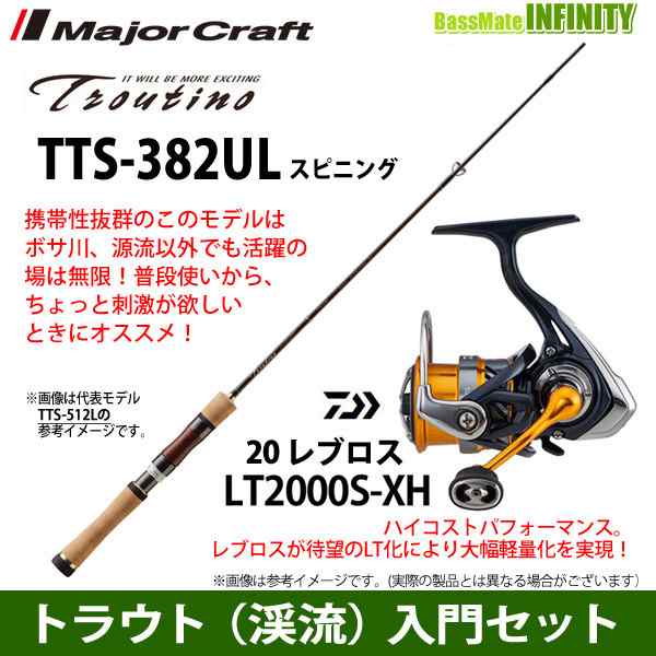 ○メジャークラフト トラウティーノ TTS-382UL (スピニングモデル)＋ 