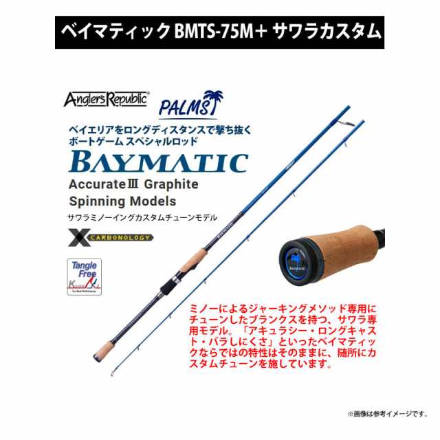 サワラ・青物 キャスティング入門セット】○パームス ベイマティック BMTS-75M+サワラカスタム (スピニングモデル)＋アブガルシア  レの通販はau PAY マーケット - バスメイトインフィニティ | au PAY マーケット－通販サイト