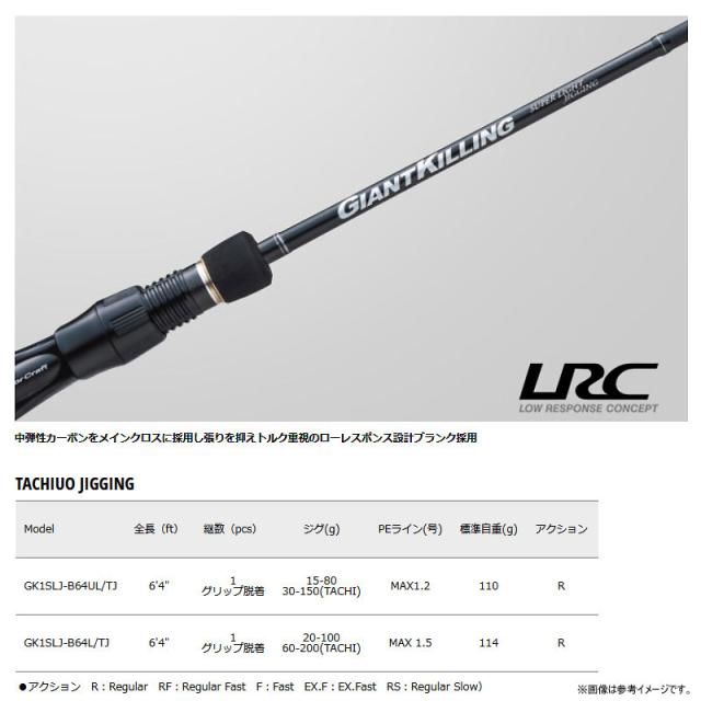 【オフショアタチウオジギング入門セット】【フロロリーダープレゼント！】●メジャークラフト　ジャイアントキリング 1G タチウオジギング(ベイトモデル) GK1SLJ-B64UL/TJ＋ダイワ　LIGHT SW X IC(右ハンドル)_2
