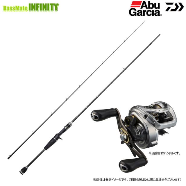 【ナイロン12lb糸付き】【バス釣り(ベイト)入門セット】●アブガルシア Abu　クロスフィールド XSFC-662MML＋ダイワ　24 バスX 100HL (左ハンドル)