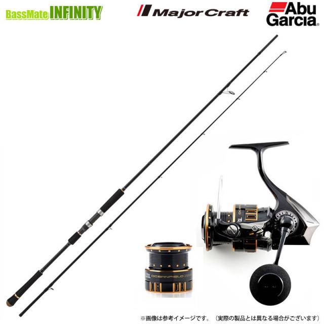 【ショアジギング入門セット】●メジャークラフト　クロスライド 1G XR1-962M/LSJ＋アブガルシア オーシャンフィールド 3000H／3000SH